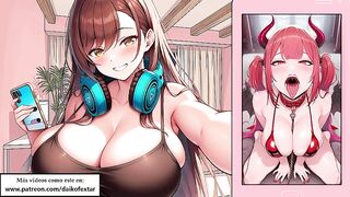 Your ally asks for your assist. Imitate those poses and then this babe'll give u a admirable tugjob. Instructions for masturbating in Spanish.