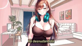 Your ally asks for your assist. Imitate those poses and then this babe'll give u a admirable tugjob. Instructions for masturbating in Spanish.