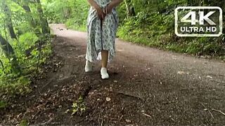Nearly Caught: Public Lake Screw, Tugjob & Outdoor Void urine