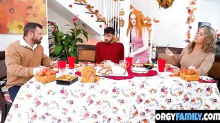 Ginger Duett Settles Their Rivalry by Tag-Team Sucking and Banging Nate on the Daybed