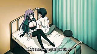 Gal with Lengthy Purple Hair and Gorgeous Tits Likes It When Her Boyfriend Makes Her Suck His Dong at Dinner
