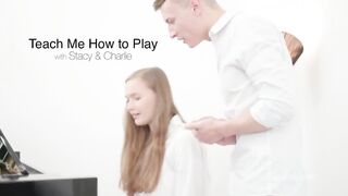 Joymii - Stacy Seduces Music Teacher During Piano Lesson Leading to Hawt Creampie Finish