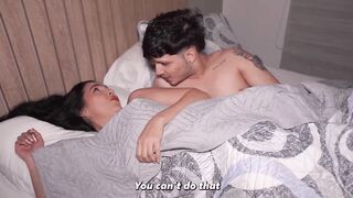 Large-bootied mother I'd like to fuck stepson shares hotel daybed and ends up sucking his wang!