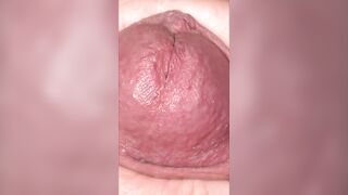 POV Masturbation with precum closeup