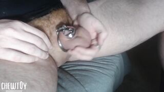 Chunky Soft Shlong Gets Trapped In Metal. I Need Greater quantity Chastity Toys!