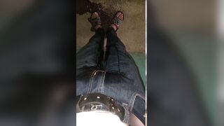 Peed-on panties and double climax