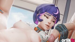 Juno Overwatch CG - Double Penetration Constricted Arsehole Group sex Gone Wrong Hardcore Animation