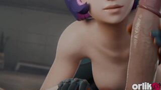 Juno Overwatch CG - Double Penetration Constricted Arsehole Group sex Gone Wrong Hardcore Animation