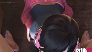 Overwatch D.va Bad Beauty Academy - Ruins Test, Takes Mentor’s Dong Unfathomable in Booty