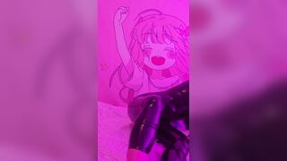 Latex Doll Screws Her Throat with a Biggest Tentacule