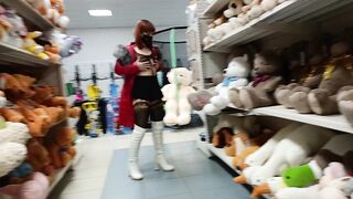 Striptease in a toy store