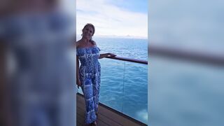 AGED LARGE TIT Cruise Ship ONLYFAN Movie scenes Oozes and Voyeur Peaks