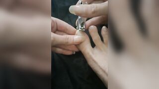 Lengthy Toenail Clipping