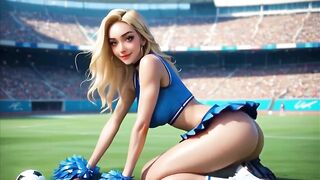 Screwing the Cheerleader in the Booty on the Football Field Ai