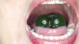 Swallowing Jelly in the Shape of Penises