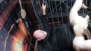 Part 4:- Melanie's 1st Time in the Dungeon with Lanista Bear and Female-dominator Satana.