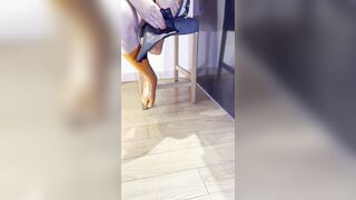 Layered Latex Toe Socks