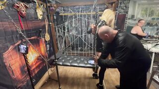 Part three:- Melanie's 1st Time in the Dungeon with Lanista Bear and Domme Satana.