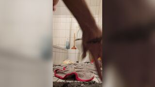 Bizarre anal stuffing