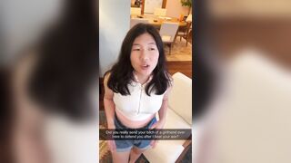 U begged your girlfriend not to confront your bully