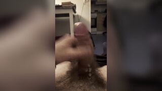 Uncut dong cums