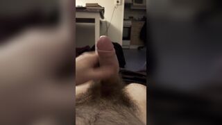 Uncut dong cums
