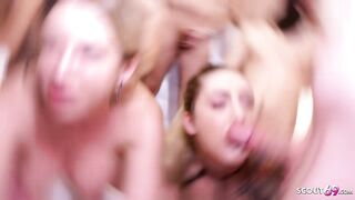 German MIA BLOW and MANA MAGNUM in Real Berlin Group-sex Party