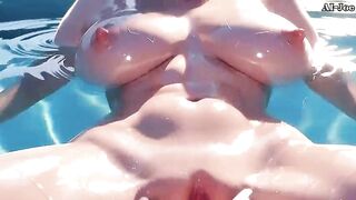 Gorgeous Woman With Glasses Helps me. movie-two. AI-generated
