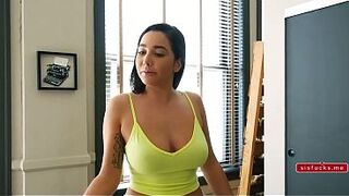 Stepsister Catches Him Red Handed Then Says Bang Me