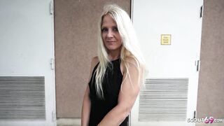 GERMAN SCOUT - Slim Fit Older Caroline De Jaie at no cum drum Casting Bang