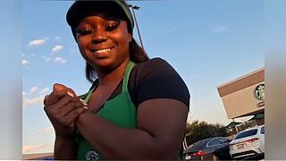 Starbucks waitress gets screwed on break