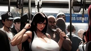 Tifa's Incredible Titties Get Noticed On The Midgar Educate