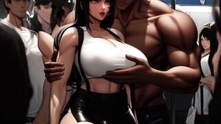 Tifa's Incredible Titties Get Noticed On The Midgar Educate
