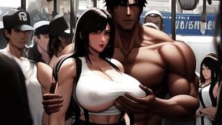 Tifa's Incredible Titties Get Noticed On The Midgar Educate