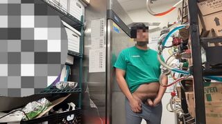 RIsky Jerk off at Work during Break