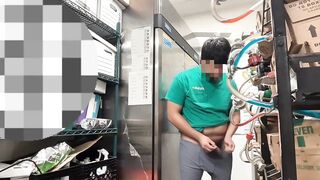 RIsky Jerk off at Work during Break