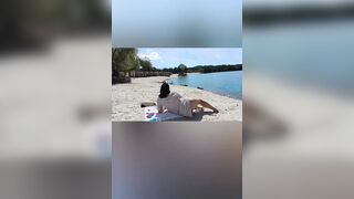 Nearly got caught stripped on the beach.