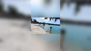 Nearly got caught stripped on the beach.