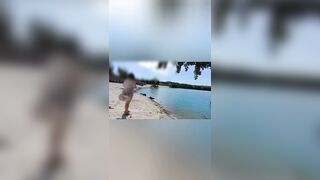 Nearly got caught stripped on the beach.