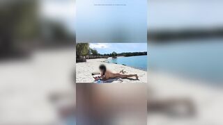 Nearly got caught stripped on the beach.