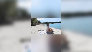 Nearly got caught stripped on the beach.