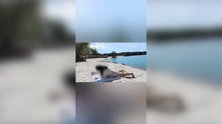 Nearly got caught stripped on the beach.