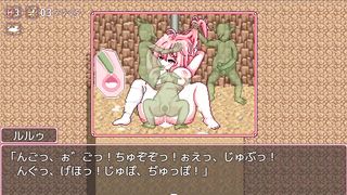【#02 これがルルゥのまちづくりっ！(体験版)実況】複数人に中出し、口内射精フェラされてしまい・・(ファンタジードットアニメーションエロゲー)
