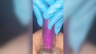 Latex Gloves and Exposed Feet show u How I want to jerk your Ramrod