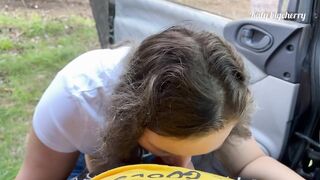Stepmom caught stepson masturbating during the time that hiking in the woods