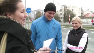 Group screw in the town midst (Czech Couples)