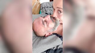 Lick face with my lengthy tongue and spit
