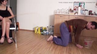 Obeying teen cuties' commands
