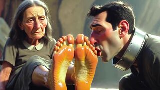 Stud Devoted to Old Womens Feet in Asylum