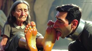 Stud Devoted to Old Womens Feet in Asylum